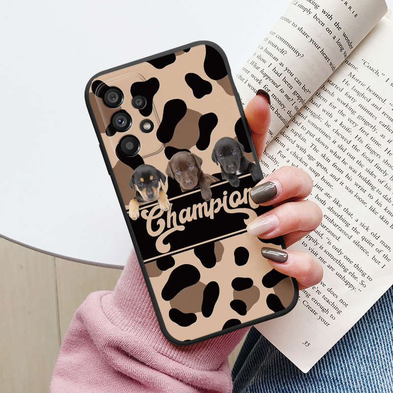 Leopard Case For Samsung Galaxy A53 A12 5G M12 F12 A22 A22S A32 A52 A52S A06 A73 A23 A33 A13 A04S Cover Shockproof Soft Fundas