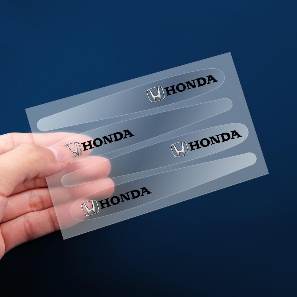 4/8Pcs Car Door Anti-scratch Protective Handle Bowl Sticker For Honda Civic Accord Vezel Fit CRV City CRZ Jazz HRV Typer Odyssey