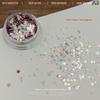 Decorazione Manicure 1 Scatola Paillettes a Stella Nail Art Glitter Colorati a Cinque Punte per Design Unghie Fai da Te