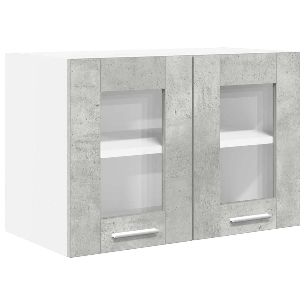 Hanging Cabinet 2 pcs Concrete Grey 60 x 31 x 40 cm Particleboard