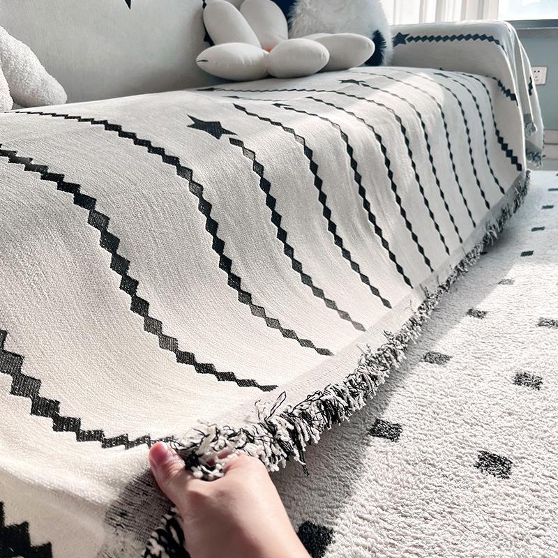 Chenille Sofa Towel Four Seasons All-Inclusive Sofa Cover Dust Cover One-Piece Sofa Large Cover Cloth Anti-Cat Scratch