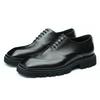 Men's Leather Shoes Business Casual Shoes Cowhide Thick Sole Heightening Dress Shoes Men's Leather Versatile