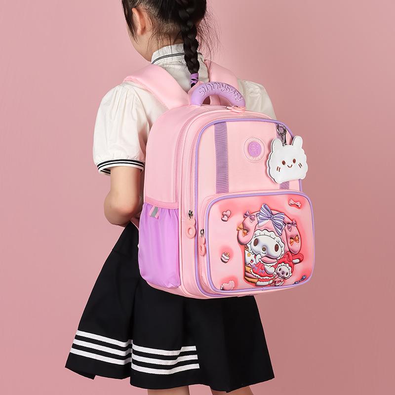 Elementary school bag cartoon girl second to fifth grade large capacity backpack children lightweight weight backpack