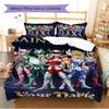 Name Custom Saint seiya Pattern Bedding Set Quilt Cover Pillowcase Home Decor Gift (1 * duvet cover + 2 * pillowcase, without core)
