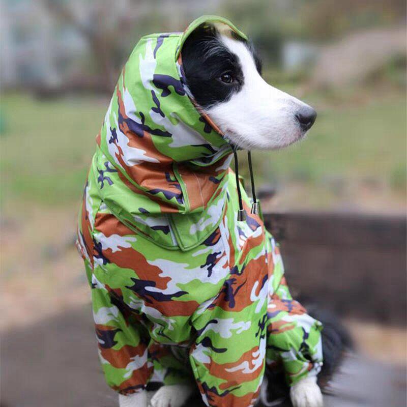 Großer Haustier Hunderegenmantel Wasserdichte Regenkleidung Overall Für Große Mittlere Kleine Hunde Golden Retriever Outdoor Haustierbekleidung Mantel