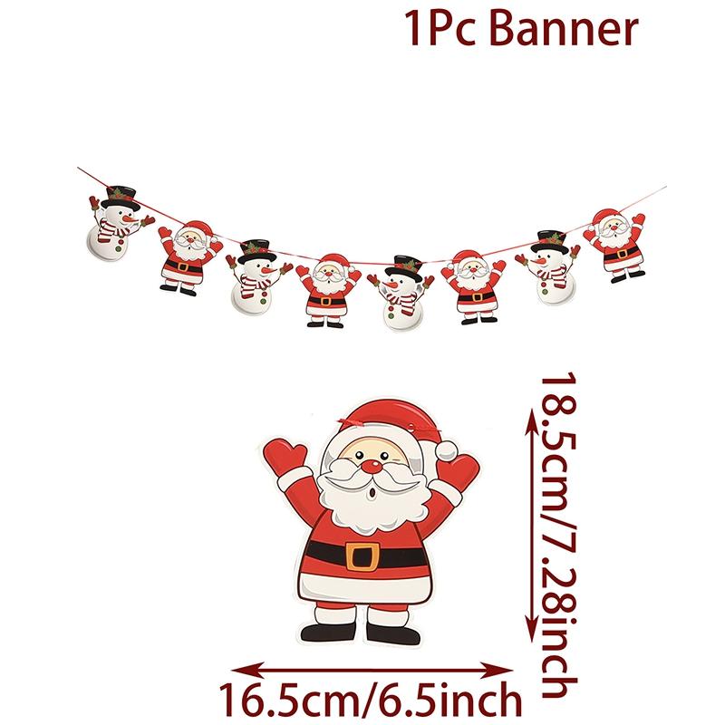 Christmas Banner Garland Merry Christmas Decoration For Home 2025 Xmas Tree Ornaments Gifts Navidad Noel Happy New Year 2025