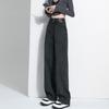 Women's High Waist Wide Leg Jeans Loose Fit Denim Trousers Solid Color Long Pants For Street Daily Outfit