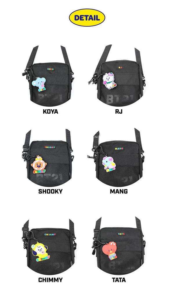 Solomon Shoji BT21 Black Mobile Bag MOBILE BAG Bag (RJ) BT21-MPD-RJ