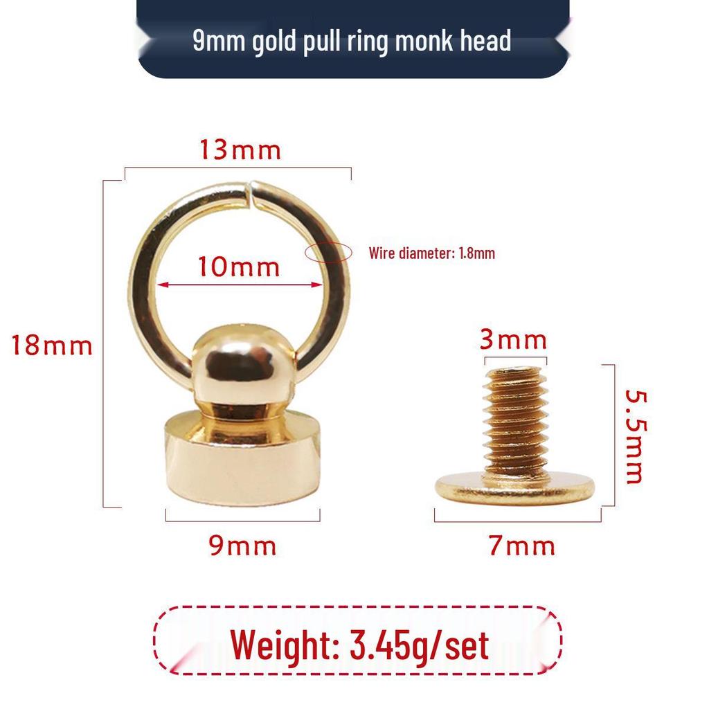Makeup & Accessories Kit: Lipstick Bag, Nipple Stud, D-Ring/D-Buckle Tools, Monk Head Bag, DIY Screws