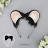 Handmade Plush Animal Ear Headband Cosplay Anime Convention Cute Squirrel Hamster Hair Accessory Unisex