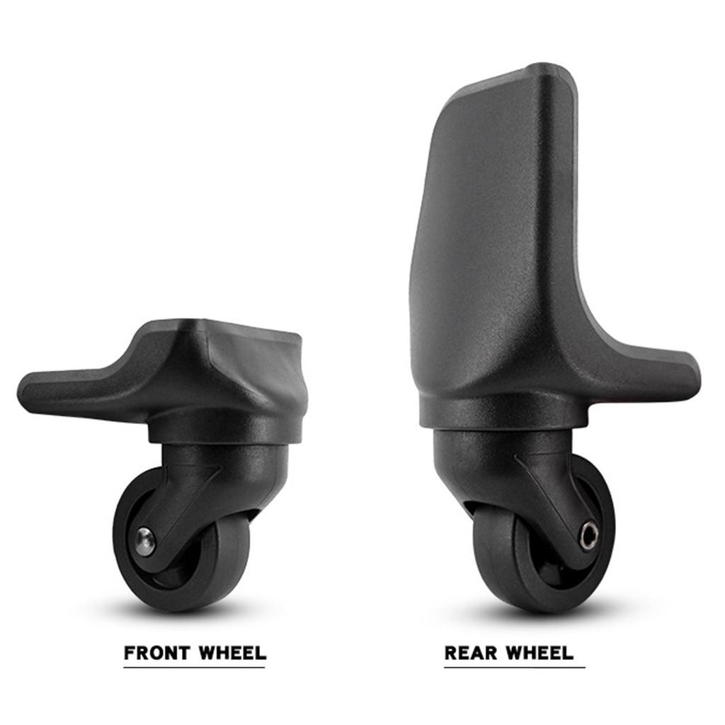 Heavy-Duty Replacement Luggage Wheels 360-Degree Rotation 4x Durable for Repair Black
