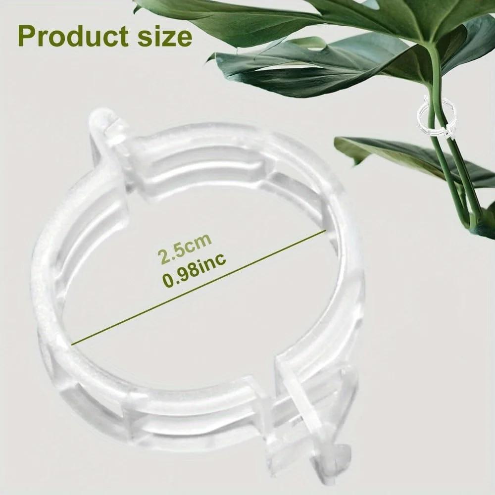Secured Plastic Plant Clip, Garden Clips for Climbing Plants, Support Clips Tomato Grape Vine Vegetables Plant Fixing Clips