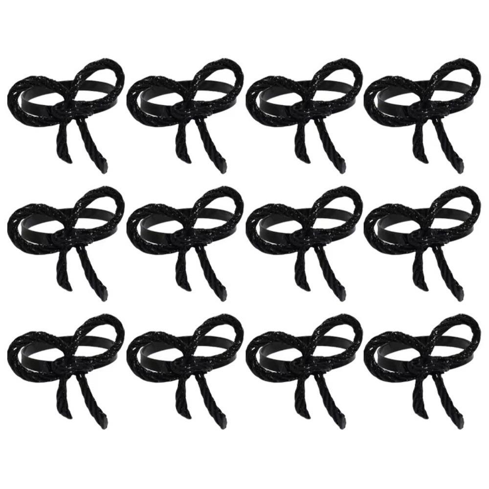 1/6/12pcs Metal Napkin Ring Buckles Gold Dinnig Table Decoration Fashion Napkin Holder Kitchen