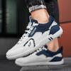 Men's Breathable Mesh Casual Sneakers with Retro Pattern Non-slip Sole Running Shoes