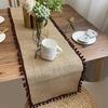 American Style Burlap Table Runner - Jute Woven, Perfect for Weddings and Holidays