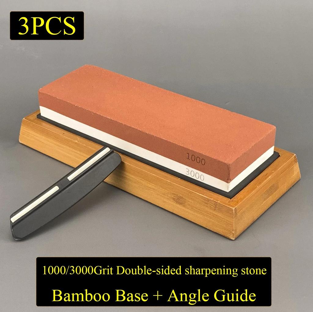 1000 3000 Grit Professional Knife Sharpener Whetstone Grinding Water Stone Knives Sharpening Stone Apex Egde Diamond Bars Set