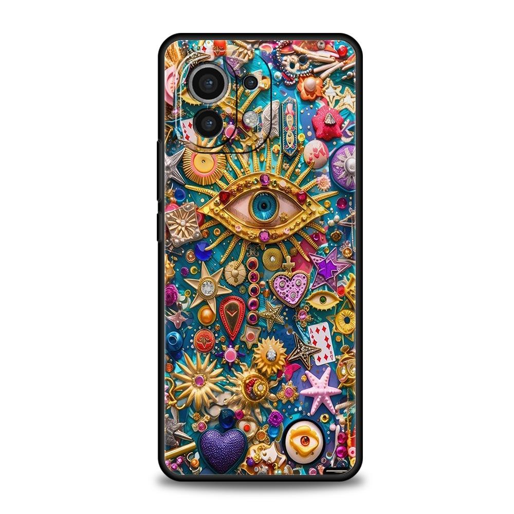 Fashion Eyelashes Eyes Phone Case Cover for Xiaomi Mi 17 15 14 13 12 11 Ultra 15T 14T 13T 12T 11T Pro Lite 5G Soft TPU Shell Bag