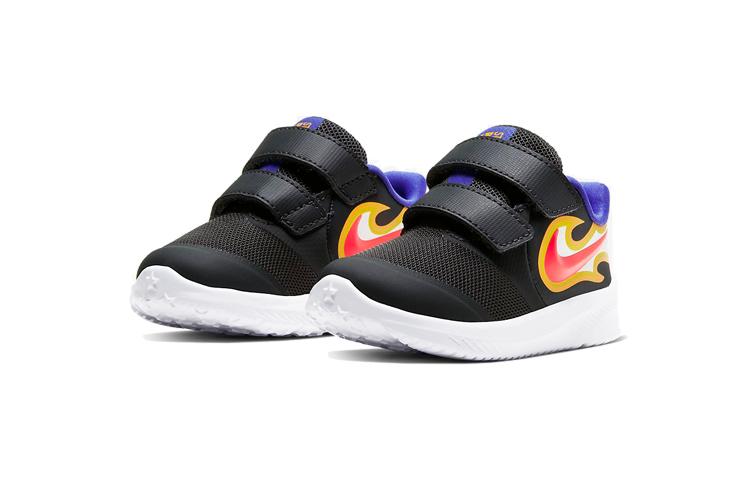 Nike Star Runner 2 FIRE Low Top Running Shoes Dark Smoke Gray Infant And Toddler CW1615-001