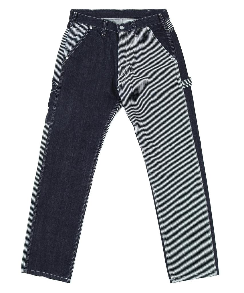 Kojima Jeans Multi Combo Painter Made In Okayama Straight Leg Pants Size Indigo X RNB-1084 Pants, Japan, Men's Denim, One-Wash (JP, 38, Hickery)