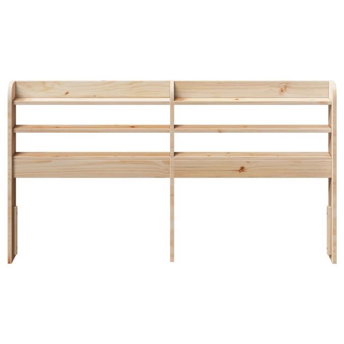 VidaXL Tête de lit avec étagères 150 cm bois massif de pin, tête de lit en bois, tête de lit avec rangement, tête de lit sur 850947