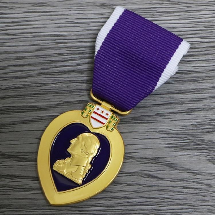 Broche Épingle Insigne Militaire États-Unis Médailles Cœur Violet Épingle Insigne Médailles Militaires Commémorative Collectionneur