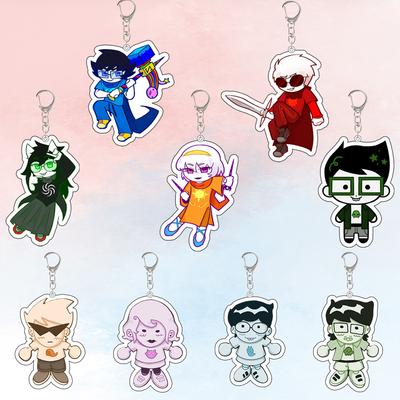 Game Jade Harley Jake English Jane Crocker Roxy Lalonde Dirk Strider Acrylic Keychain Backpack Pendant Valentine's Day Gift