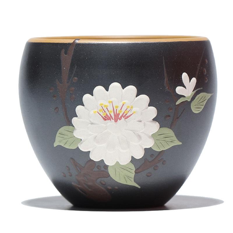 

180 мл Ручная работа Исинская фиолетовая глина Чайная пиала Большой вместимости Мастер-пиала Дегустационная Ароматная Чайная чашка Личная Чайная пиала Чачжань Чайная посуда