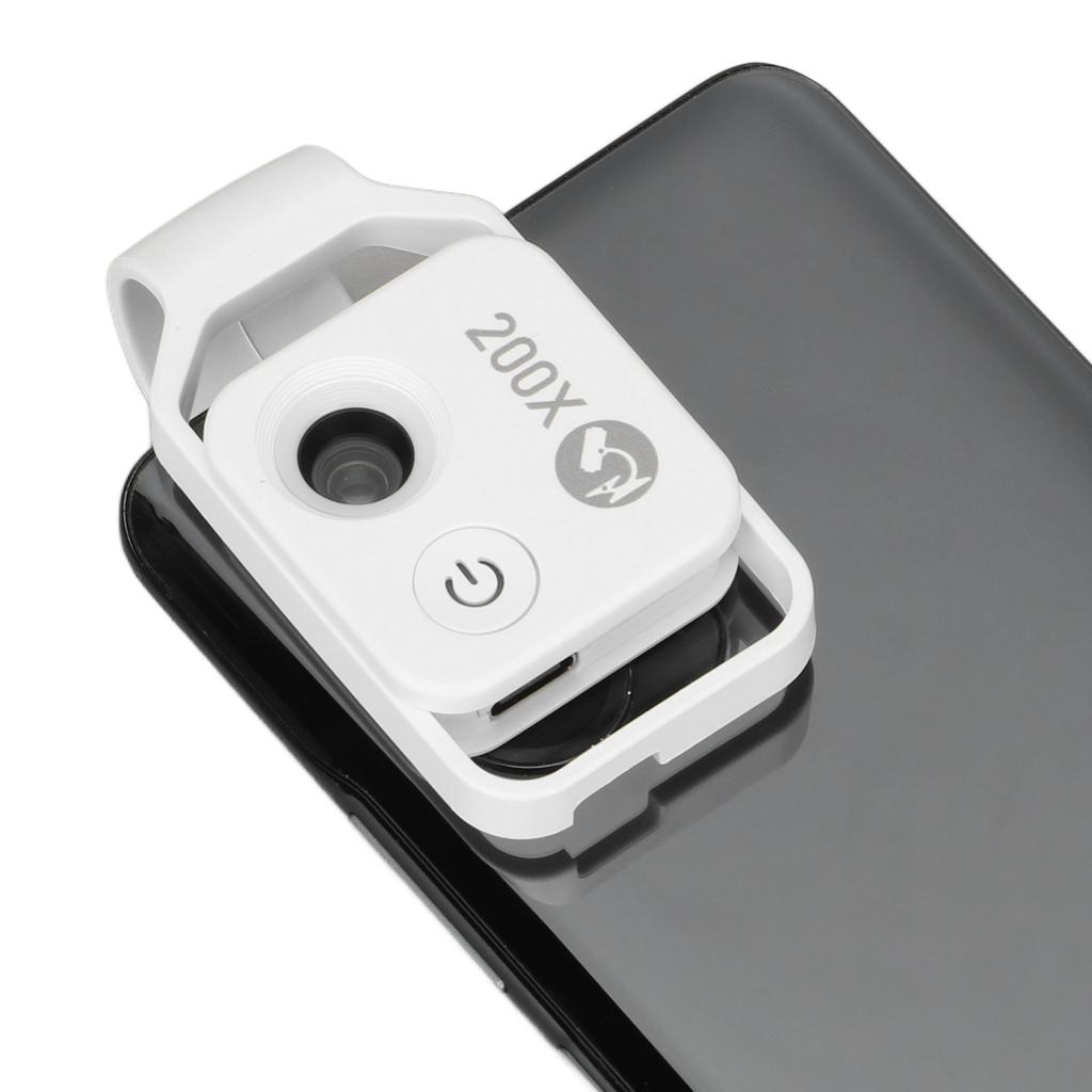 200X Phone   ket Microscope Clip Design Phone Microscope with LED Light CPL for Jadestone Metal