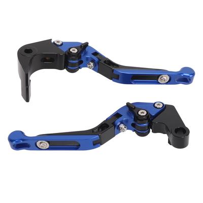 Motocyklowe składane klamki sprzęgła CNC stop aluminium 6061 klamka sprzęgła hamulca dla S1000RR S1000R niebieska