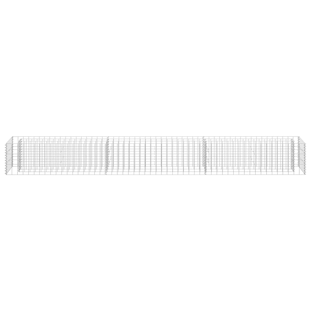Gabion Raised Bed Galvanized Steel 270 X 30 X 30 Cm