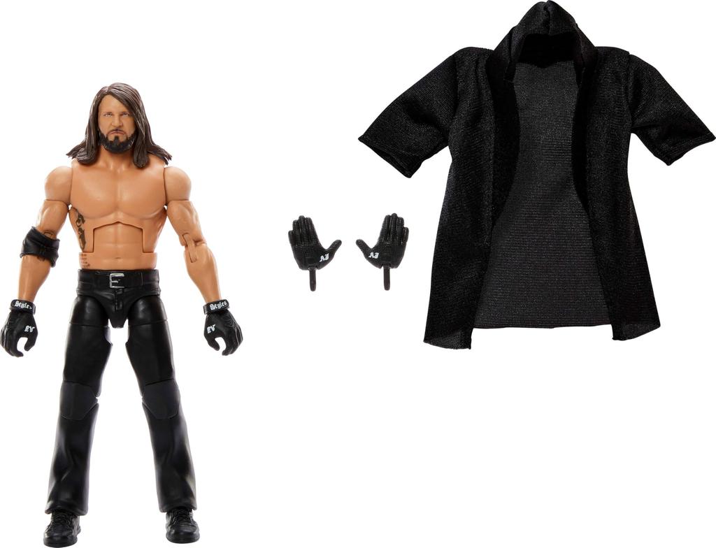 Mattel WWE Elite Action Figure & Accessories, Series #116 6-inch Collector's AJ Style with 25 Articulation & Interchangeable Needles