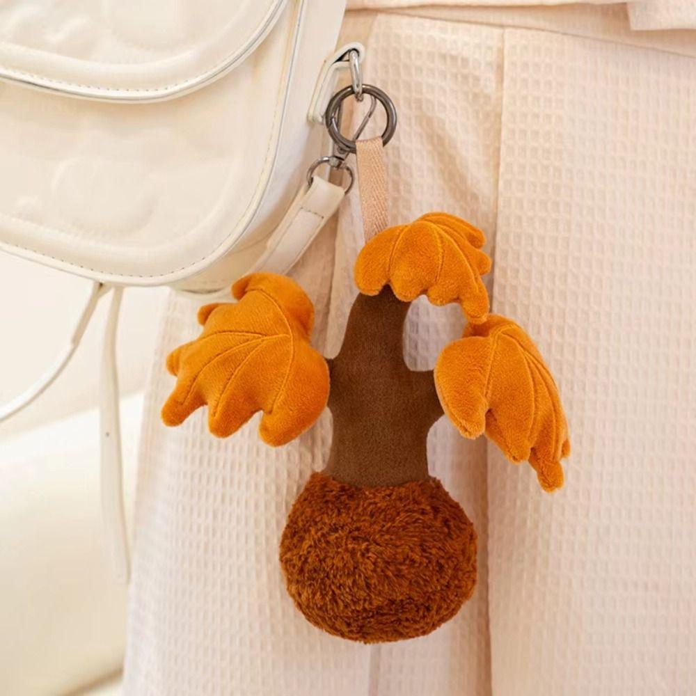 Adorable Funny Keyring Soft Animal Bag Pendant Mini Insect Series Plush Keychain  Kid