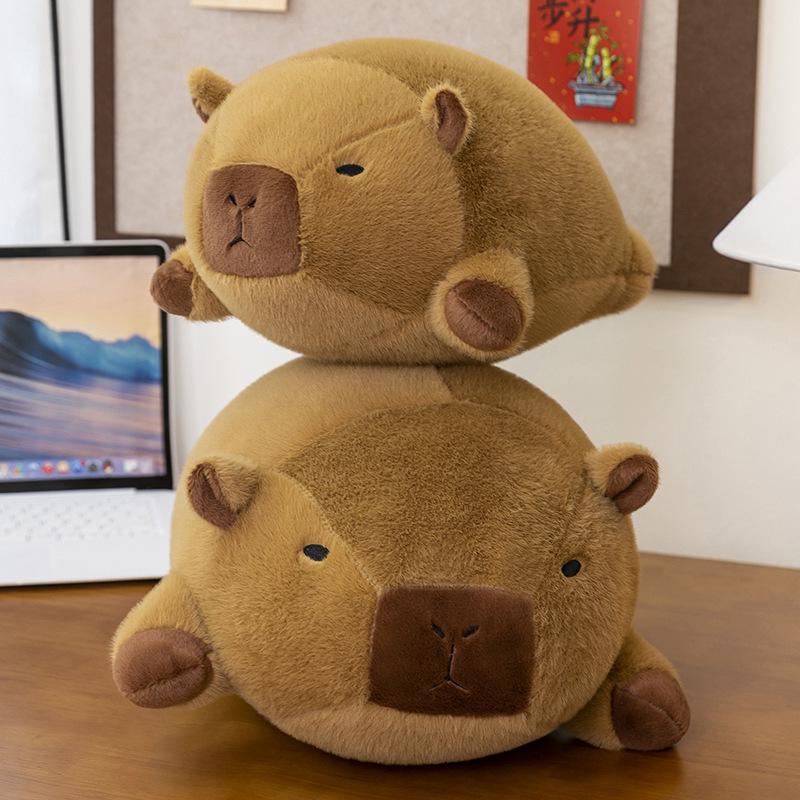 Adorable Capybara Plush Doll: Round Pillow & Creative Birthday Gift