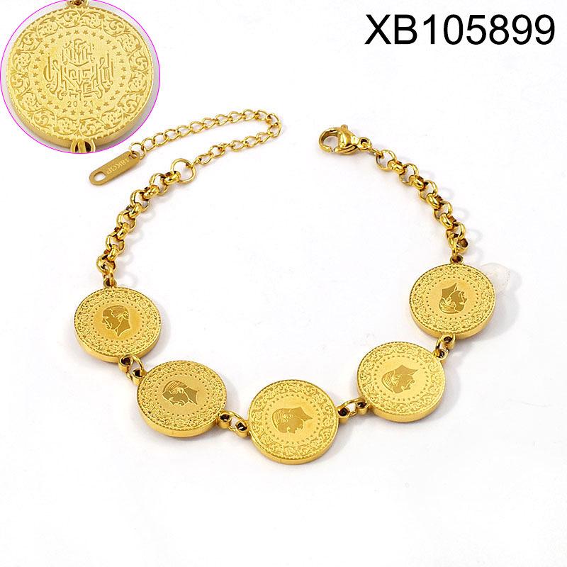 Elegant Gold-Plated Double-Layer Butterfly Bracelet with Diamonds, Fashionable Titanium Steel Jewelry for Women