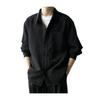 Camicia a Bottoni Waffle da Uomo Yousheng Manica Lunga Casual Vestibilità Larga con Taschino sul Petto Camicia Elegante da Uomo Autunnale
