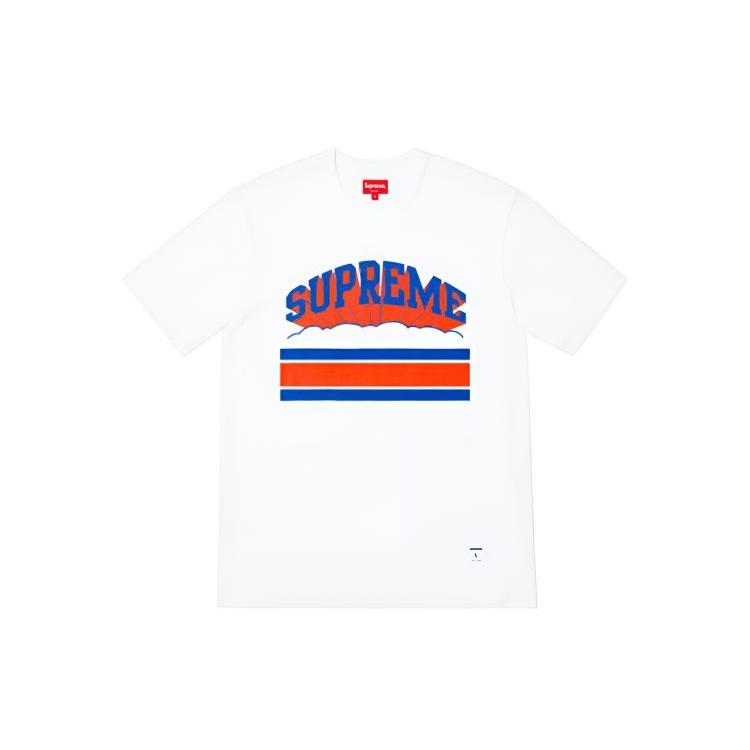 Supreme SS19 Cloud Arc Tee White Logo Tee Men's SUP-SS19-327