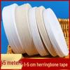 1-10cm Natural Cotton Herringbone Tape for Binding & Edging - Wide Woven Fabric Strips