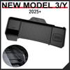 Dashboard Storage Tray For 2025 2026 Model Y Juniper Model 3 Glasses Holder Tissue Box Center Console Organizer Accessory