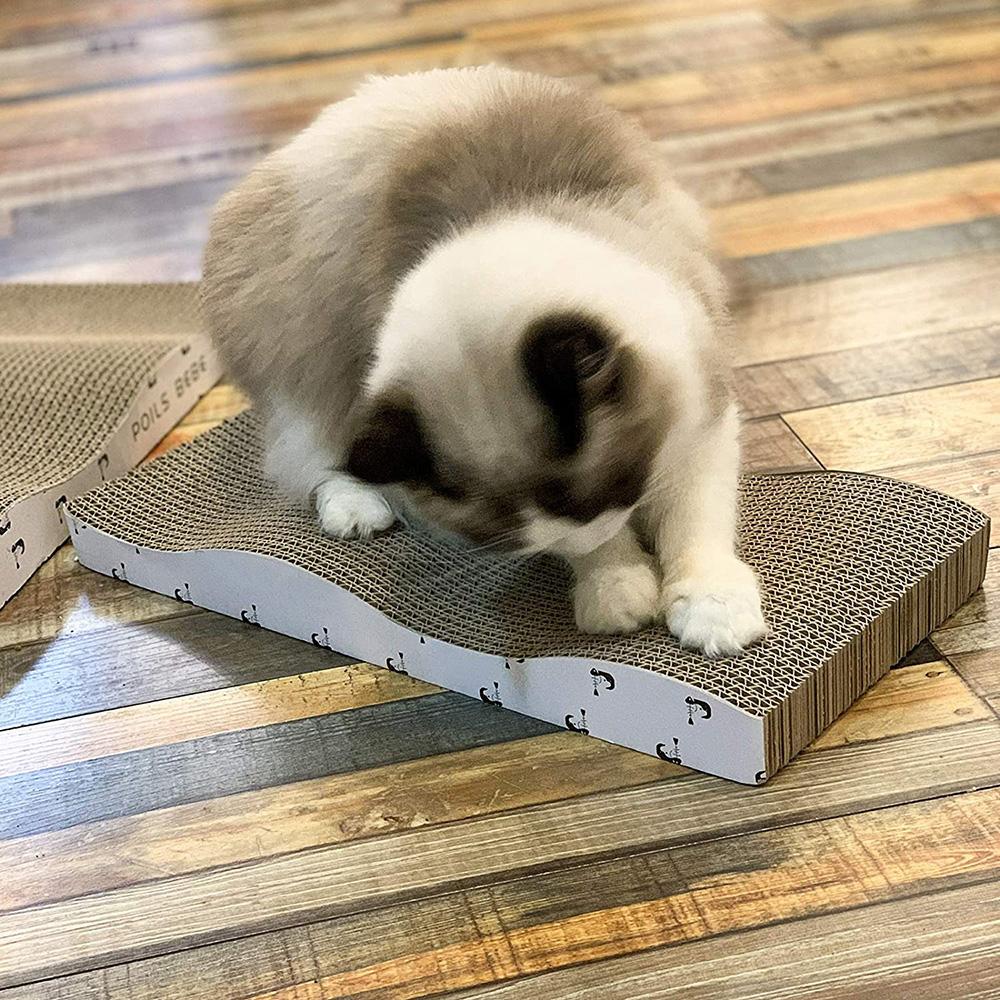 wave cat scratching pad