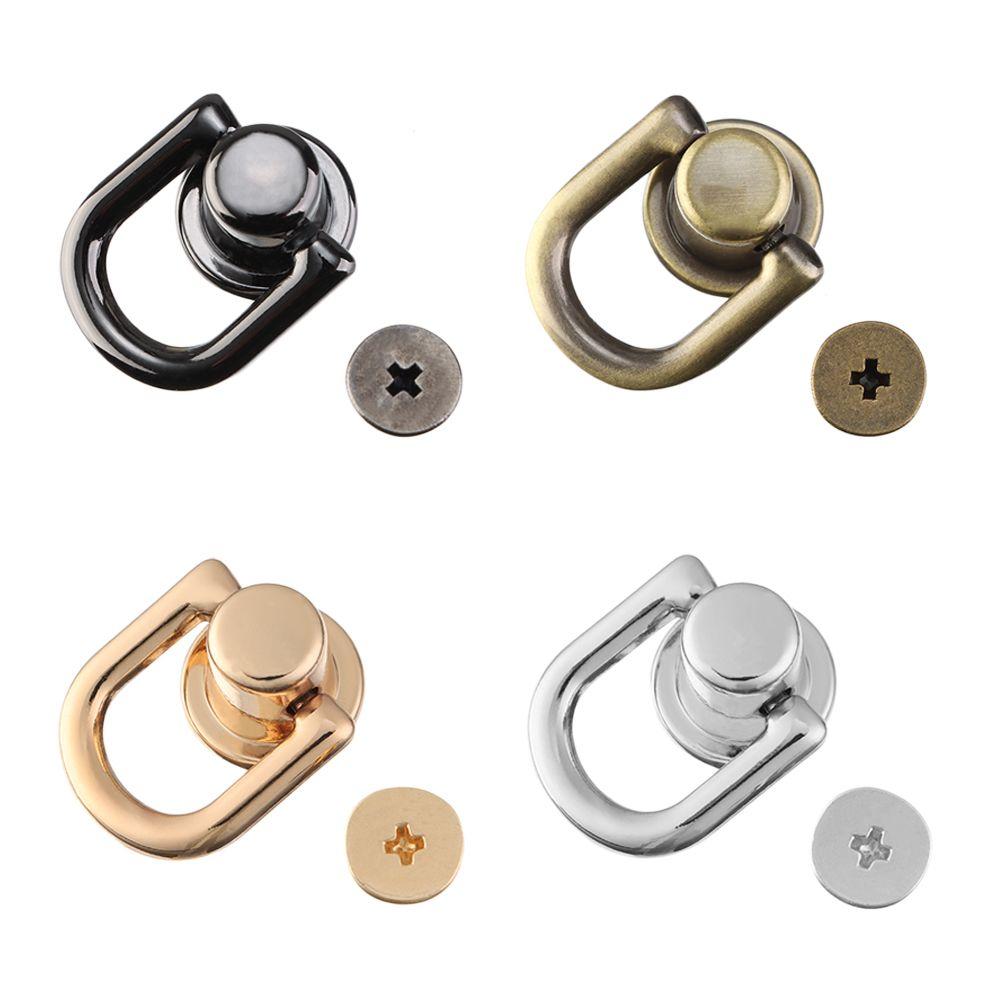 DIY Purse Luggage Buckle Leather Craft Bag Snap Handbag Belt Connector Nail Buckle Studs Button Metal Bag Rivet
