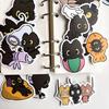 50 Pièces Autocollants Kawaii Chat Noir Auto-adhésifs Décalcomanies Graffiti Imperméables Fournitures Scolaires
