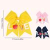 2Pcs New Children's Big Bow Clip Headdress Print Pattern Hair Clip Thread Streamer Hair Accessories Girl Gift