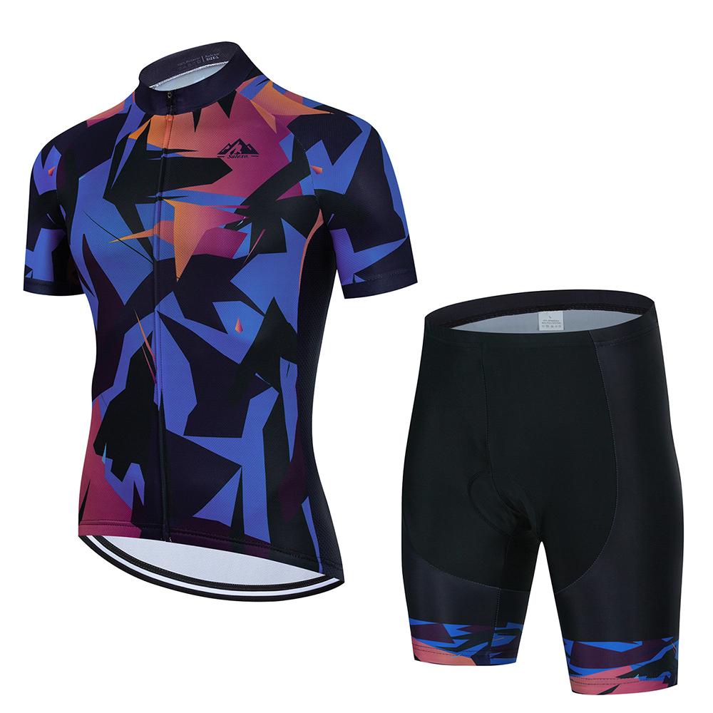 2026 Summer Breathable Cycling Suit Set Ropa Ciclismo Hombre Summer Men Short Sleeve Cycling Jersey Set Triathlon Bib Shorts Suit Bike Uniform