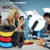 Beginner Friendly Filament 250g PLA 1.75mm Low Warp 3D Printer Roll Multicolor Neatly Wound for Most