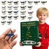 2025 Halloween Advent Calendar Christmas Countdown Calendar Aircraft Wwii Advent 3D Calendar With Box Surprise Pendant Deco F5Z0
