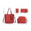 4Pcs/set Fashion Portable Leather Wallet Purses Shoulder Bag Crossbody Bag Handbag