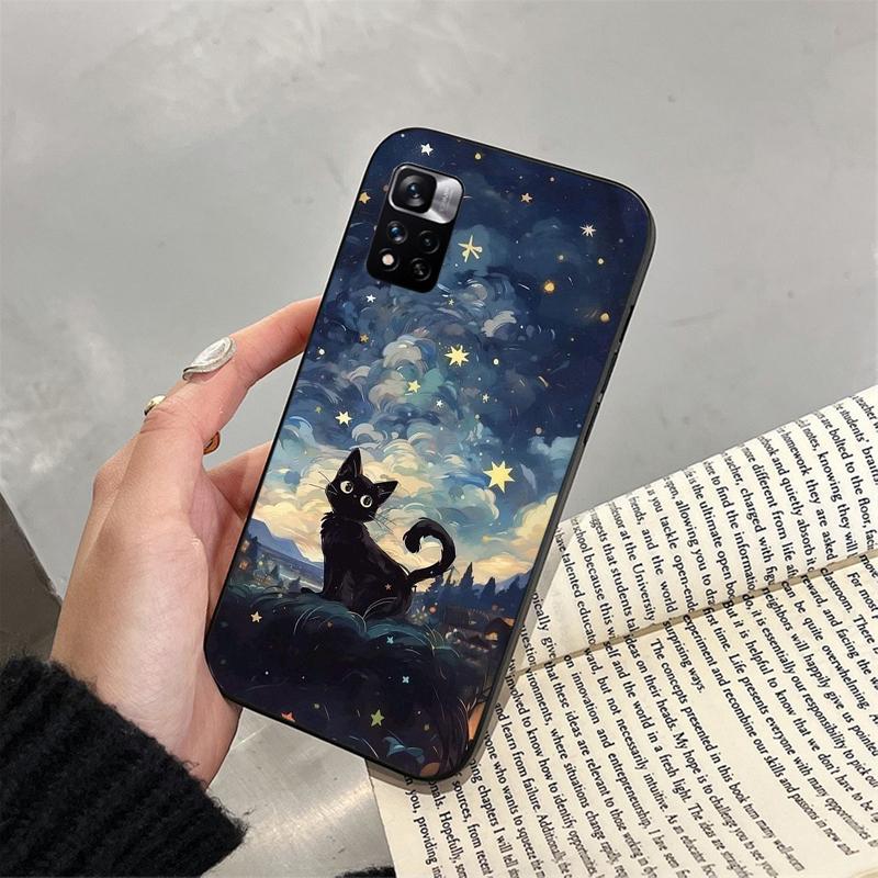 Lovely Cat Funda Phone Case For Xiaomi Redmi note 14 Pro 14 13 12 11 10 Pro 14S 12S 11S Redmi 14C 13C 10