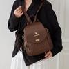 Kangaroo Pattern Nylon Quilted Womens Backpack With Durable Anti Shock Design For Daily Use