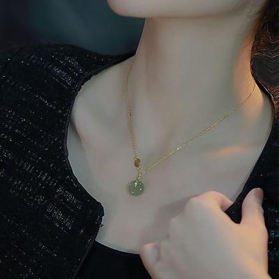 Party Gift Cool Korean Style Clavicle Chain Round  Necklaces Women Necklace Fashion Jewelry