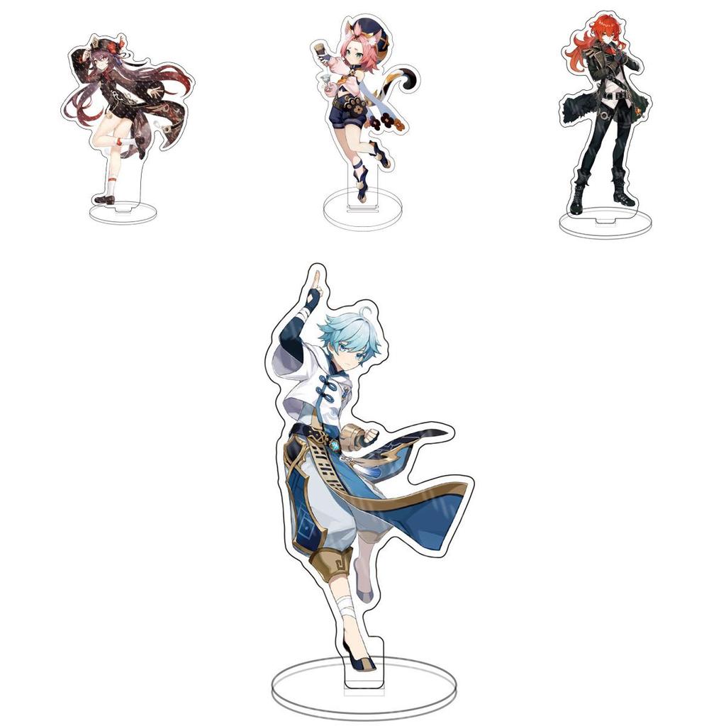 Unique Genshin Impact Acrylic Plate Stand With Beautiful Characters For Fans And Kids